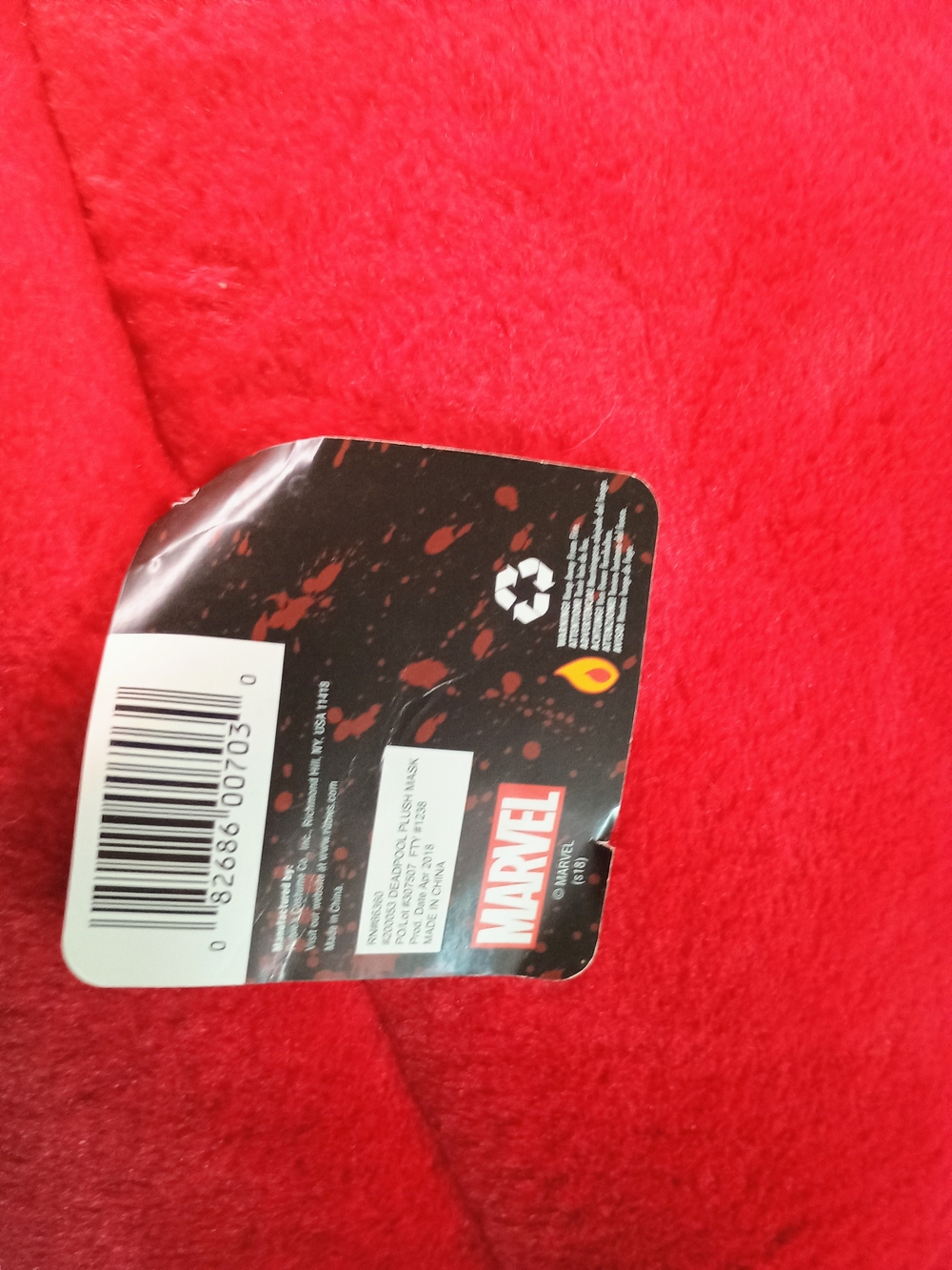 Deadpool Plush Oversize Mask Head Costume Marvel Cosplay Maskimals - Picture 2 of 2